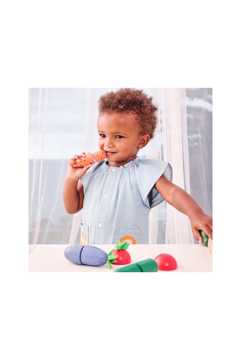 Set de 5 légumes à découper en bois Oxybul