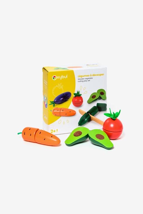 Set de 5 légumes à découper en bois Oxybul 1
