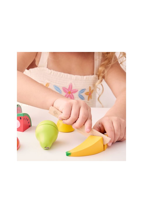 Set de 5 fruits à découper en bois Oxybul