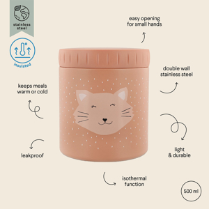 Boîte à goûter isotherme 500 ml Chat TRIXIE 1