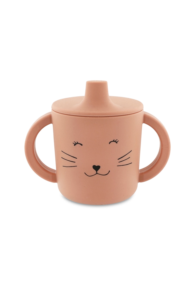 Tasse d'apprentissage en silicone Chat TRIXIE 1