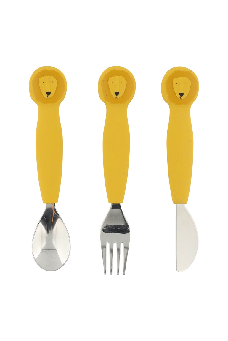 Set de 3 couverts en silicone Lion TRIXIE 1
