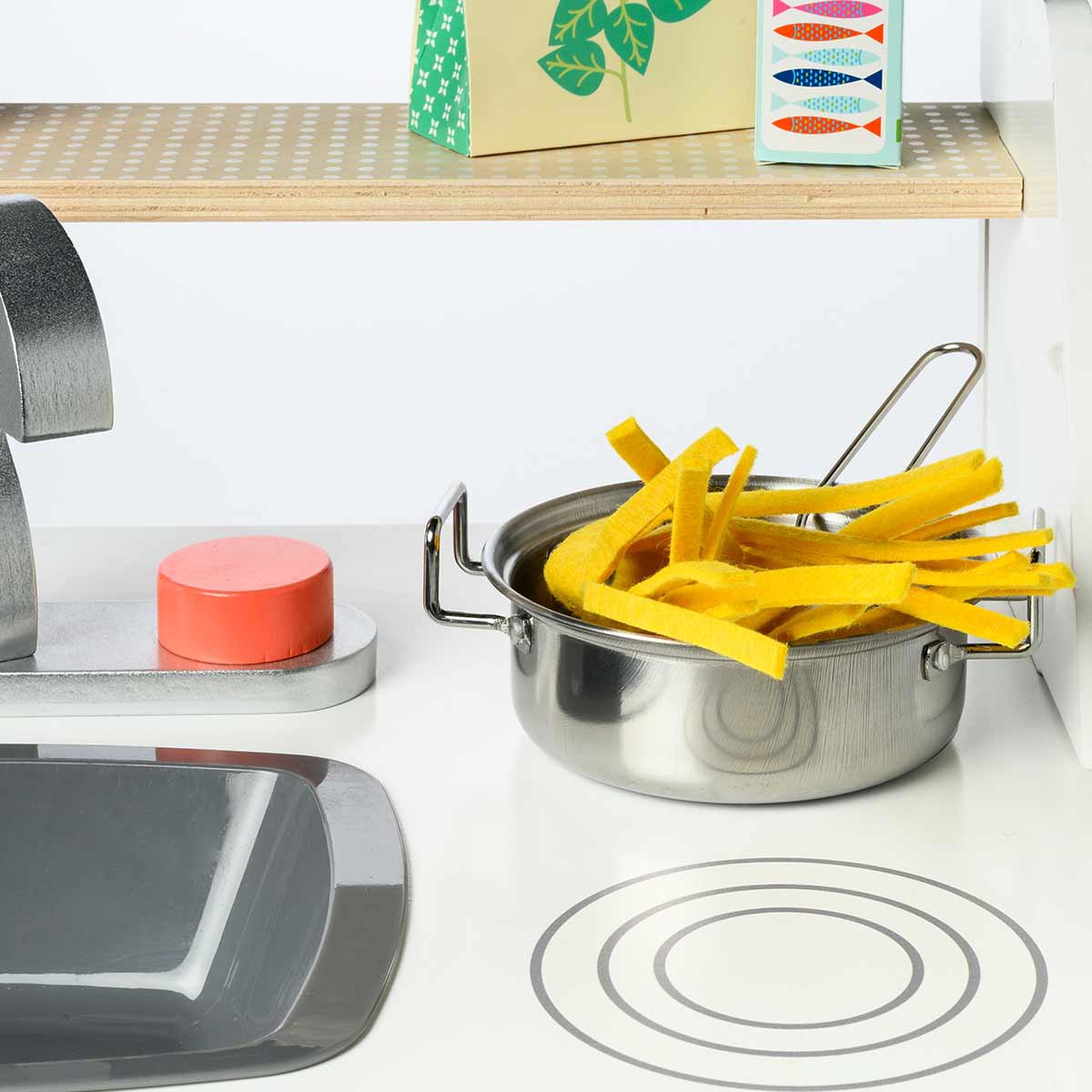 Cuisinière En Bois à Clipser Oxybul – Kit Complet Avec Accessoires Réalistes – Jeu D'imitation Dès 3 Ans
