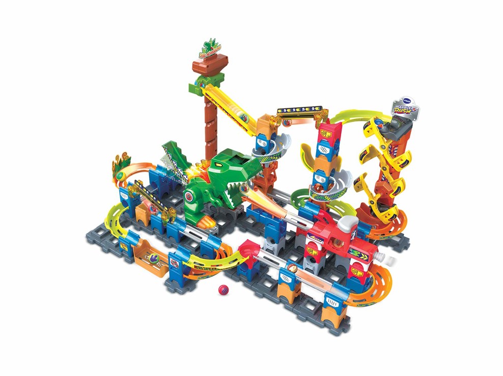 Circuit de billes Marble Rush Dino Adventures magnetic set VTech 1