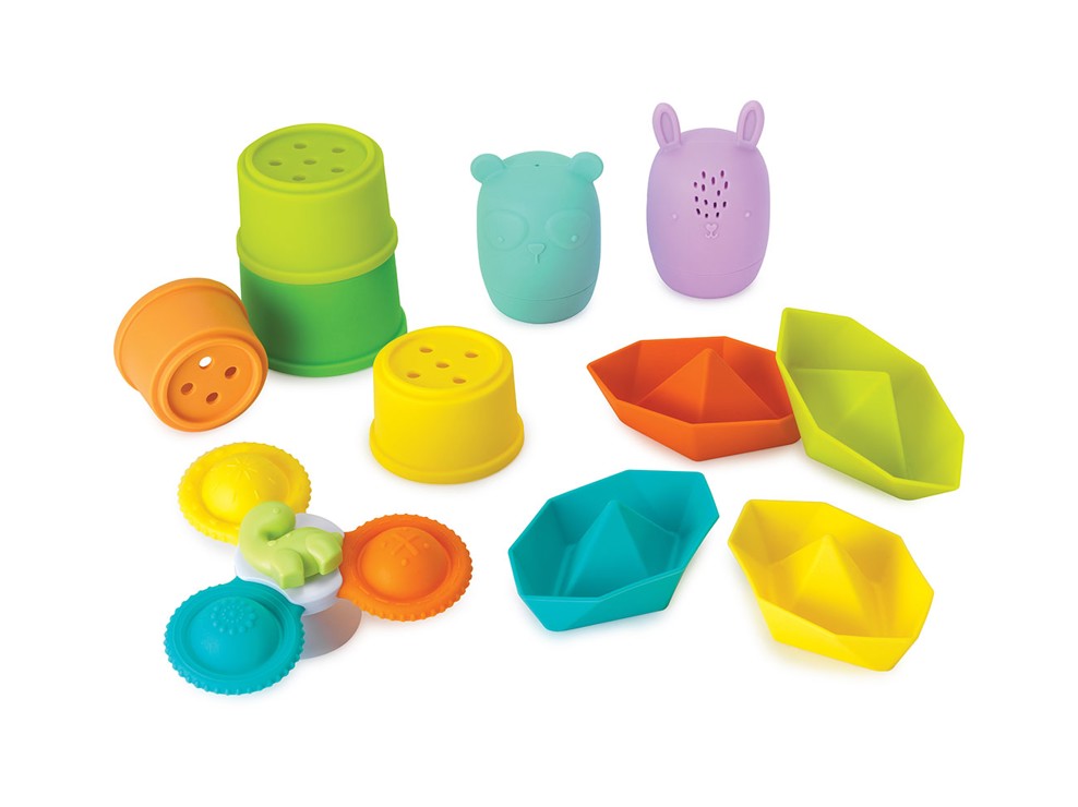 Coffret jeux de bain silicone Infantino 1