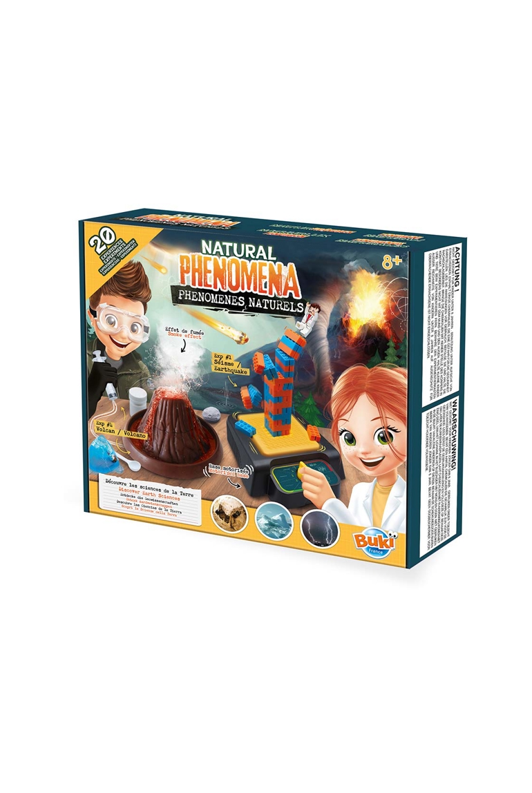 Coffret phénomènes naturels 20 expériences Buki 1