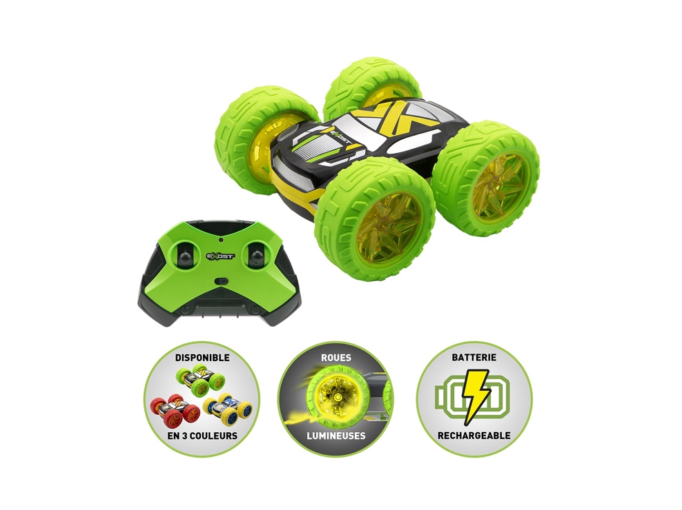 Voiture radiocommandée 360 Cross Flash verte, rouge ou jaune Exost 1