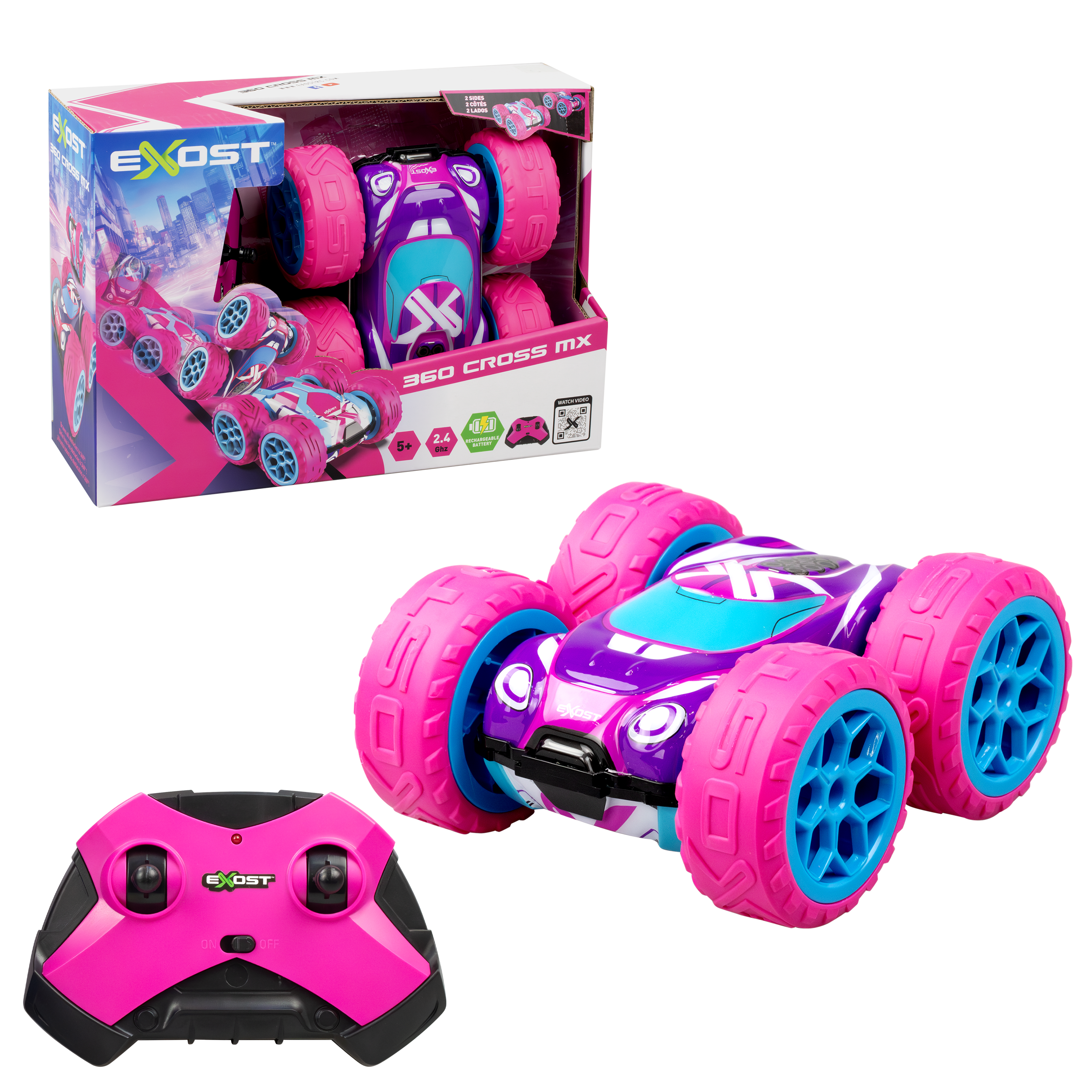 Voiture radiocommandée 360 Cross Flash Rose Exost