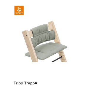 Coussin vert glacier OCS pour chaise haute Tripp Trapp Stokke 1