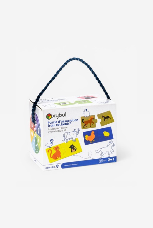 Puzzle d'association A qui est bébé ? Oxybul 1