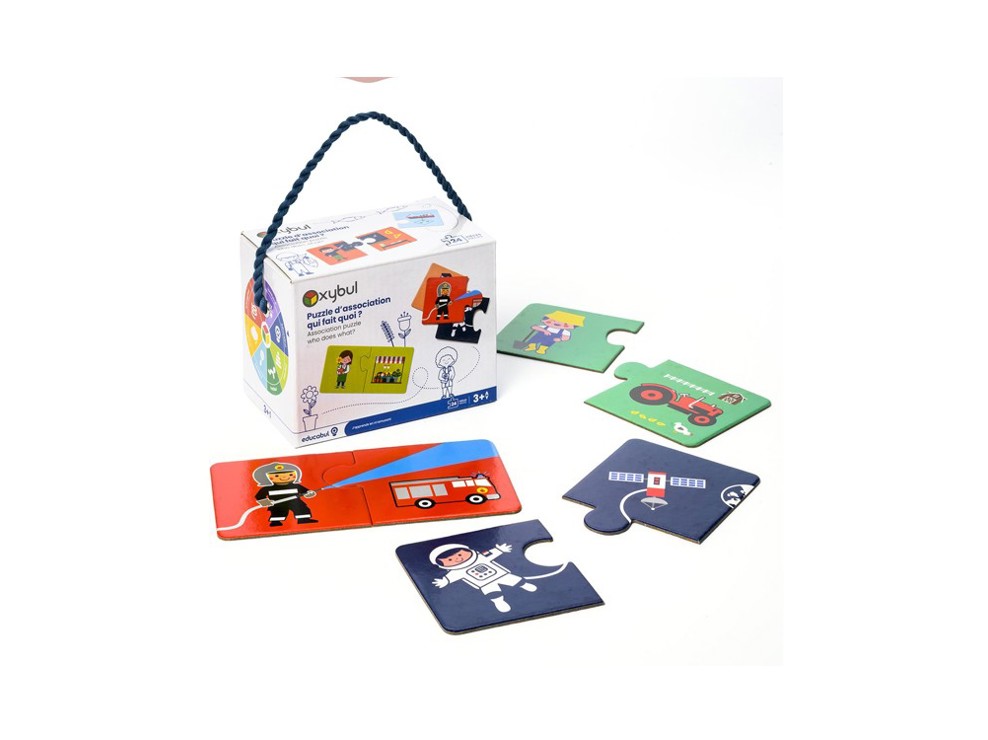 Puzzle d'association Qui fait quoi ? Oxybul 2