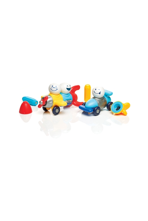 Jeu magnétique 3 véhicules et personnages en voyage Smartmax