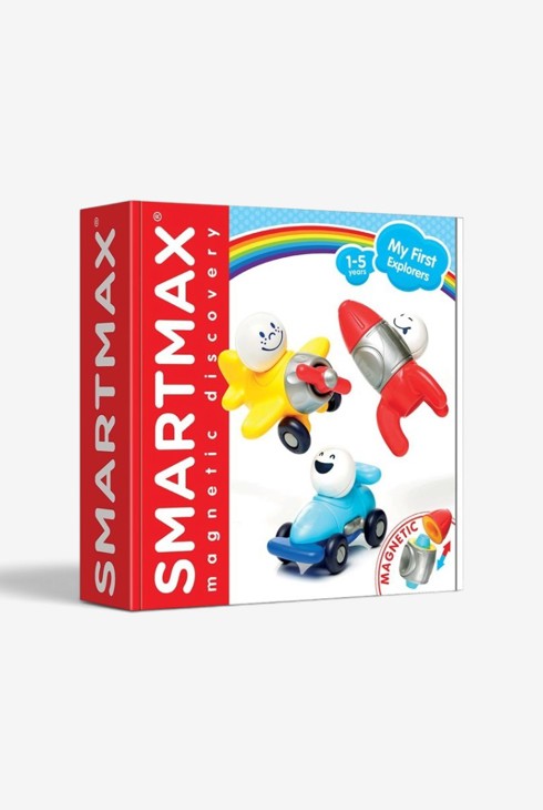 Jeu magnétique 3 véhicules et personnages en voyage Smartmax 1