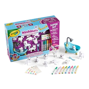 Coffret Mes 10 animaux à colorier Washimals Crayola 1