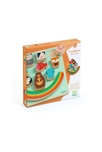 Puzzle encastrement et jeu d’équilibre Puzz et Boom Rainbow Djeco 1