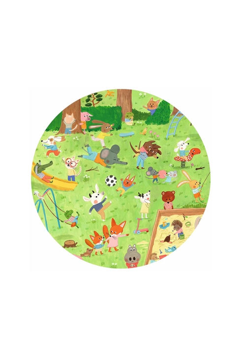 Puzzle Le square des petits amis 35 pièces Djeco