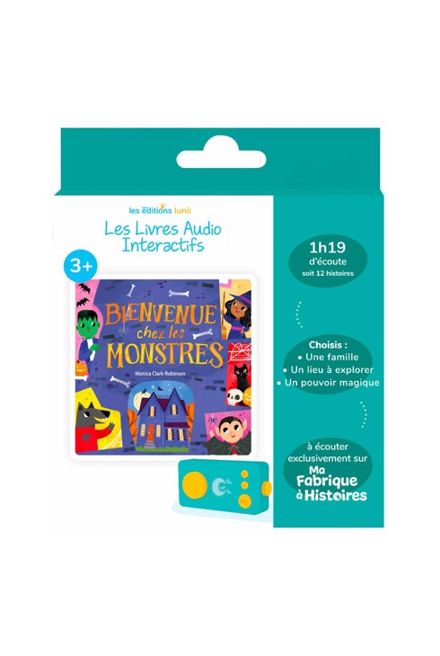 Coffret livre audio Ma Fabrique à histoires, Bienvenue chez les monstres 1
