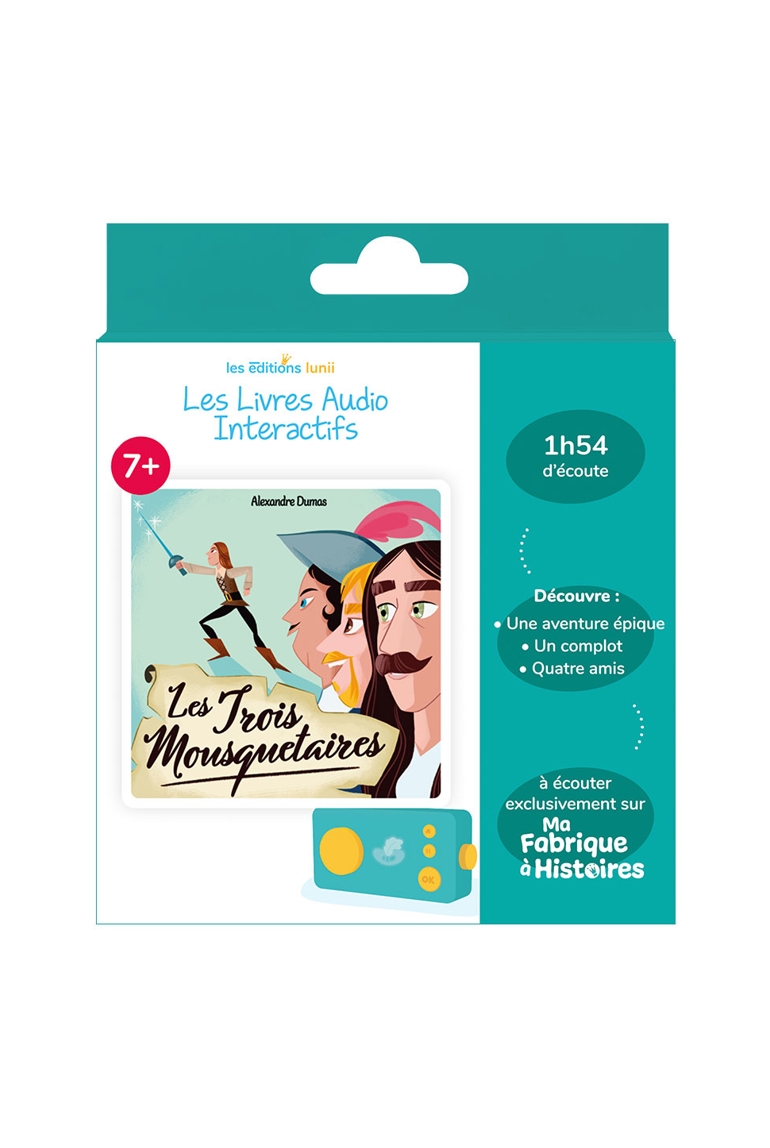 Coffret livre audio Ma Fabrique à histoires, Les Trois Mousquetaires 1