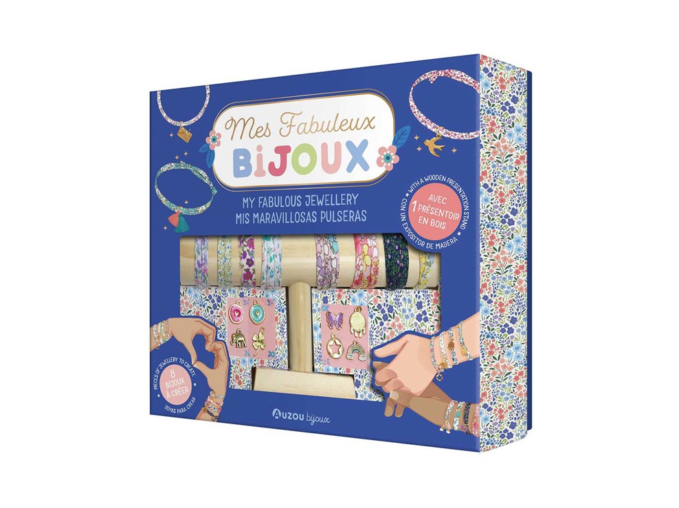 Coffret Mes fabuleux bijoux avec présentoir en bois 1