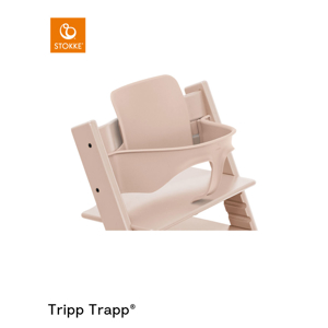 Kit baby set 2 rose pâle pour chaise haute Tripp Trapp STOKKE 1