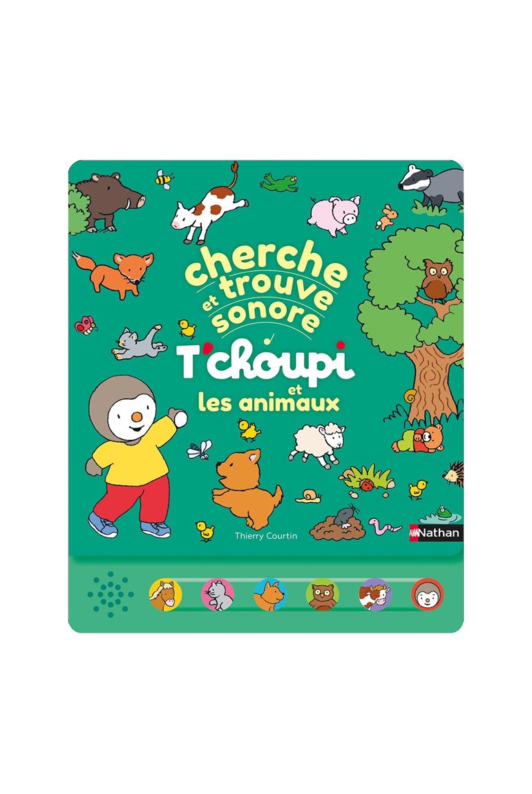 Livre Cherche et trouve sonore, T'choupi et les animaux 1