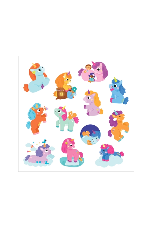 Pochette Stickers épais les licornes