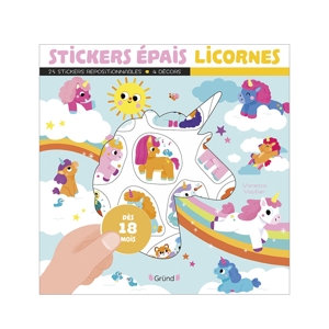 Pochette Stickers épais les licornes 1