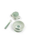 Coffret 1er repas 3 pièces Foodie vert DONE BY DEER 1