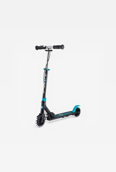 Trottinette Flow Element Junior Lights noir bleu teal Globber 1