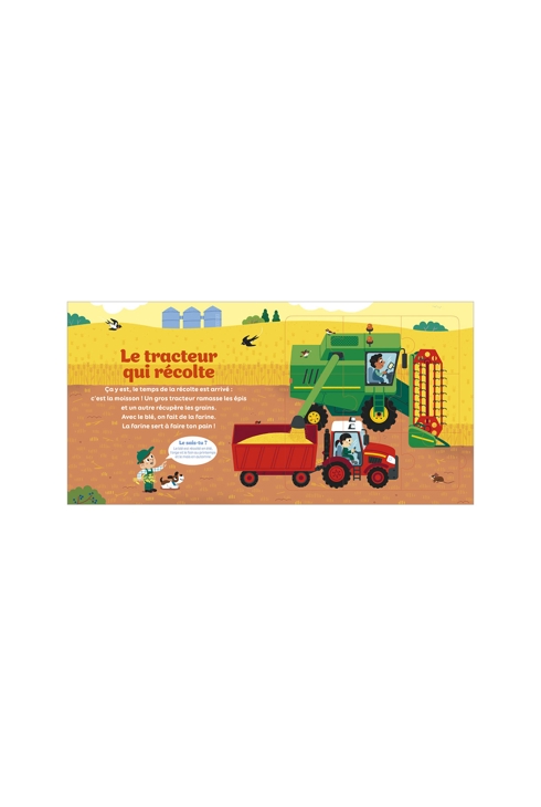 Livre 5 Puzzles 9 pièces les tracteurs
