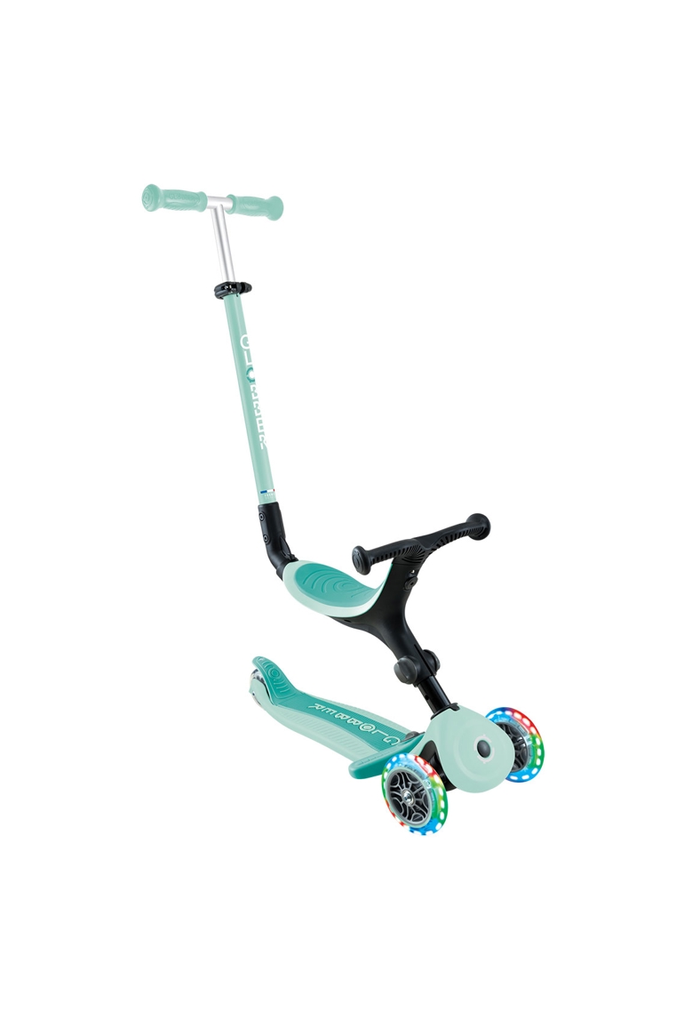 Trottinette évolutive Go Up Active Lights menthe pastel Globber 1