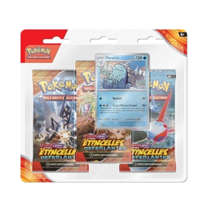 Pokemon Étincelles Déferlantes EV08 : Pack Cartes 3 boosters 1