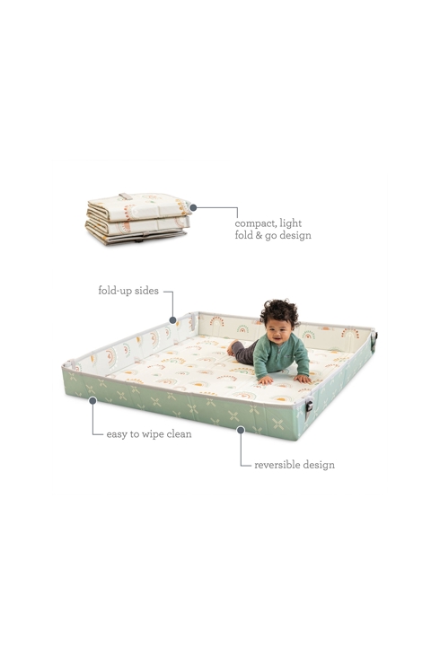Tapis d'éveil en mousse à bords repliables Infantino