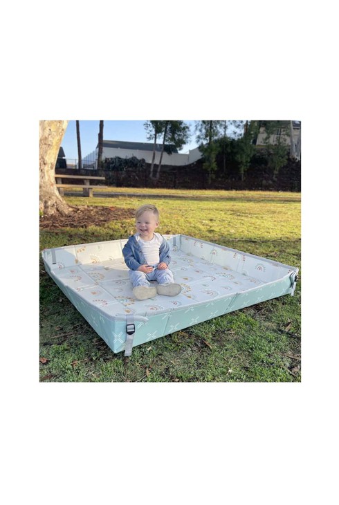 Tapis d'éveil nomade en mousse à bords repliables Infantino 1