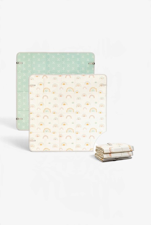 Tapis d'éveil nomade en mousse à bords repliables Infantino 1
