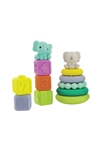 Set sensoriel 24 pièces balles, animaux, cubes et pyramides à empiler Infantino 2