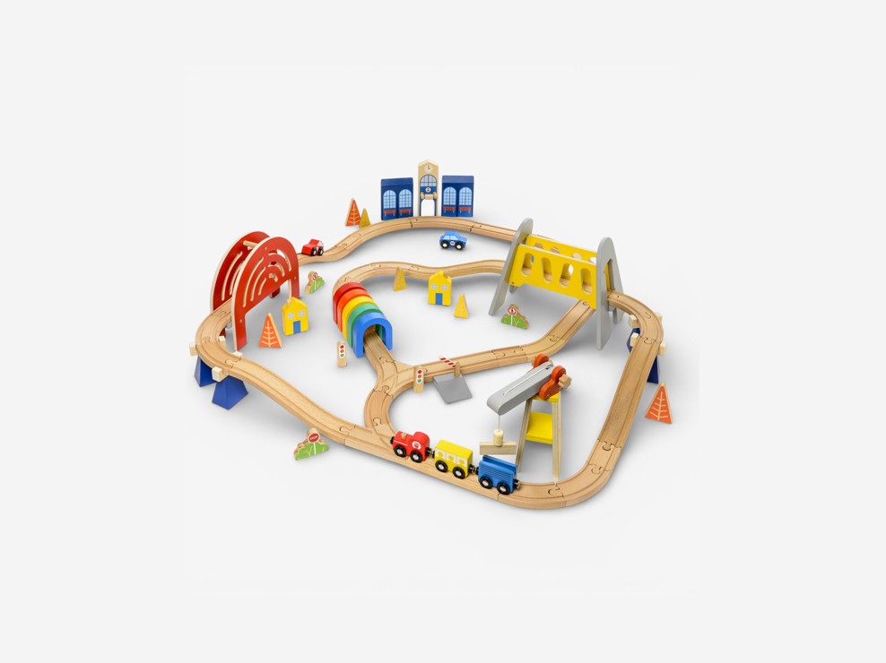 Circuit de train 64 pièces Oxybul 1