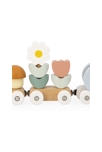Train en bois escargot fleurs et champignons Janod 2
