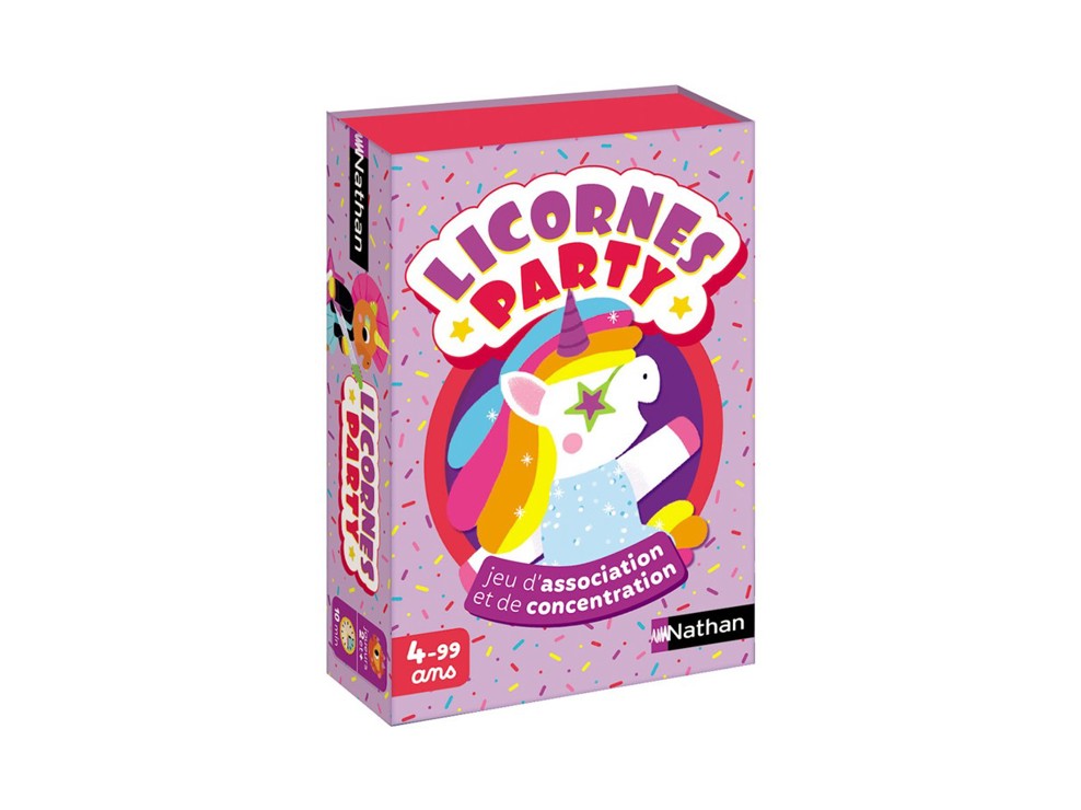 Jeu de cartes Licornes party Nathan 1