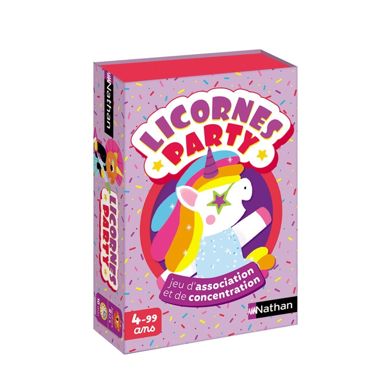 Nathan - Jeu de cartes Licornes party Nathan