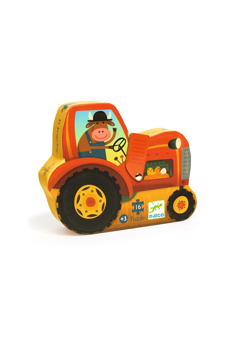 Puzzle Le Tracteur 16 pièces Djeco 1