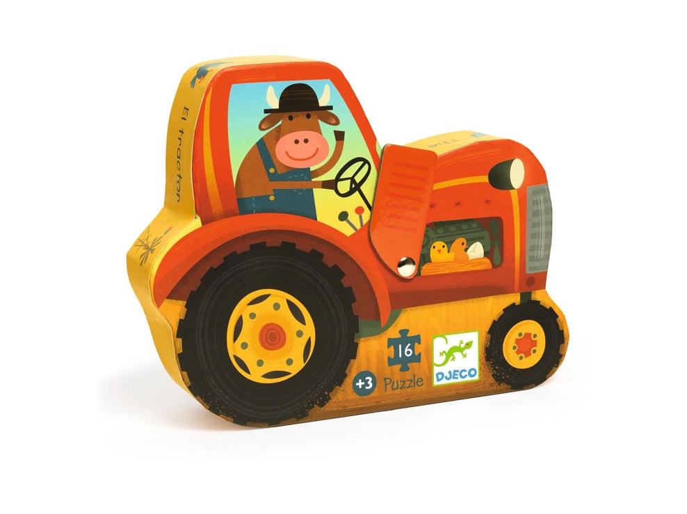 Puzzle Le Tracteur 16 pièces Djeco 1