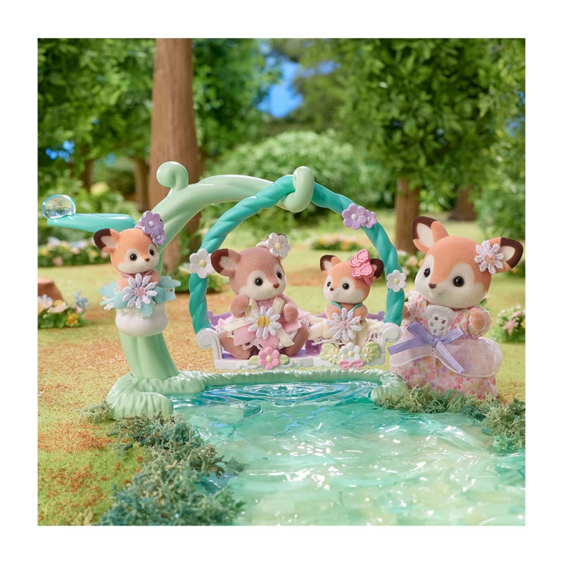 Sylvanian - 5801 Les bébés Biche et balancelle Sylvanian