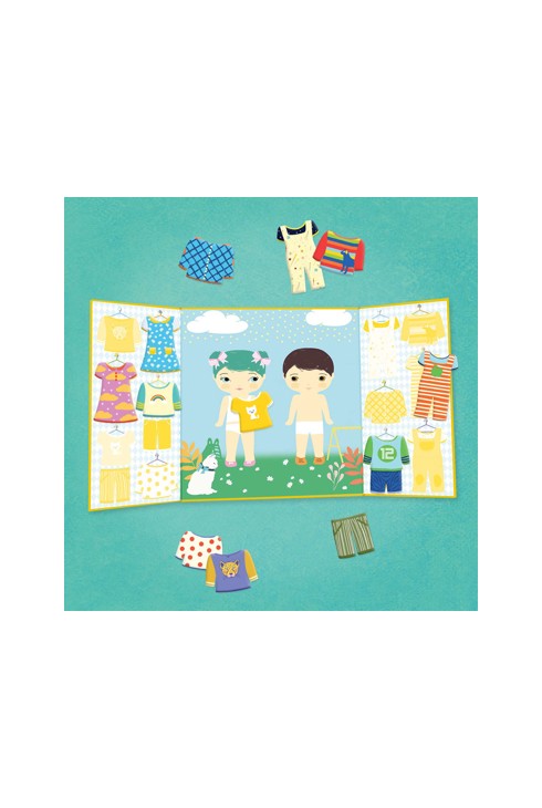 Stickers épais et repositionnables Les Habits Djeco