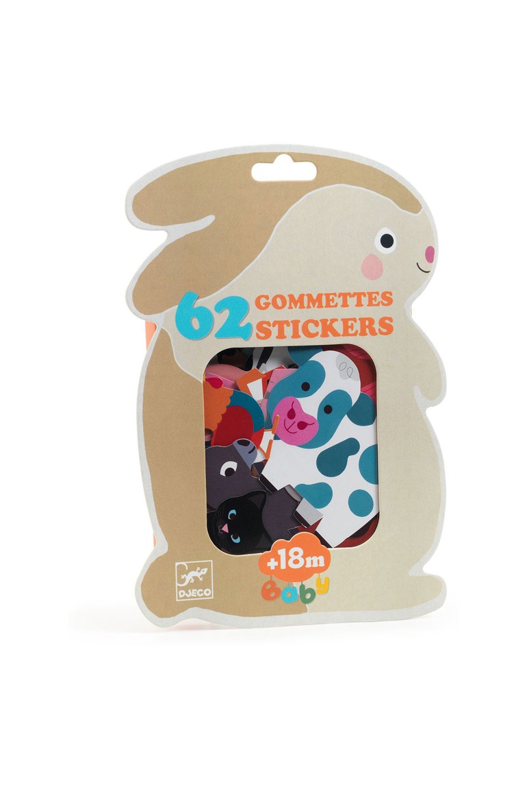 Mes premières gommettes Animaux de la ferme Djeco 1