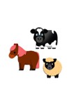 Mes premières gommettes Animaux de la ferme Djeco 2