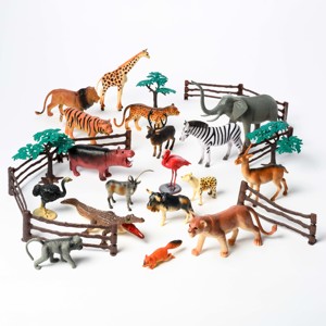 Baril de figurines d'animaux sauvages Oxybul