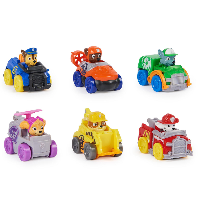Spin Master - Coffret 6 voitures Pup Squad Racers Pat Patrouille Spin Master