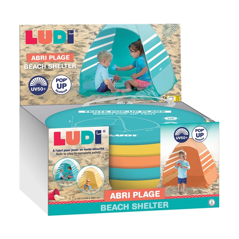 LUDI - Tente anti UV Abri de plage Ludi