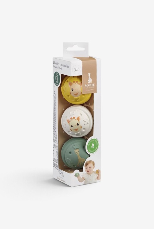 Coffret 3 balles musicales Sophie la girafe 1